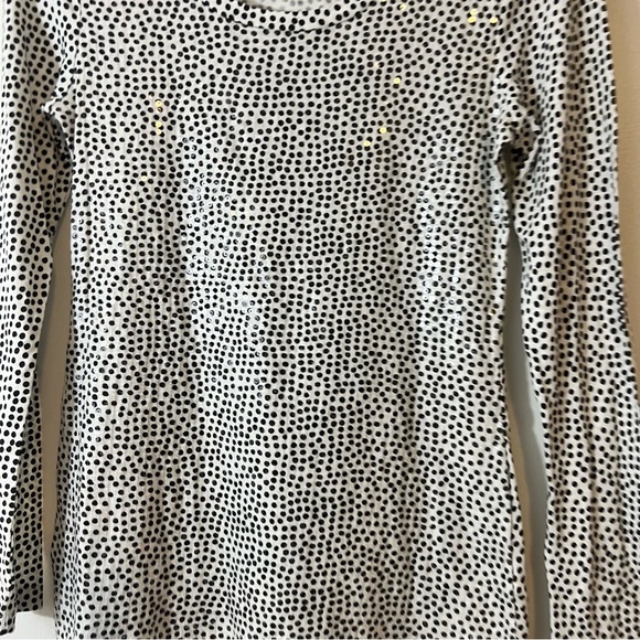 Old‎ Navy Sequins Polka Dot Black and White Size Small P/T - Picture 5 of 10